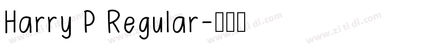 Harry P Regular字体转换